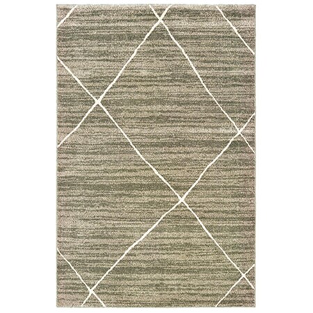 Oriental Weavers 3 ft. 10 in. x 5 ft. 5 in. Carson Rectangular Area Rug Grey C9661A117165ST